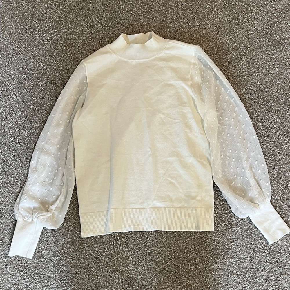 CeCe Cream Knit Top